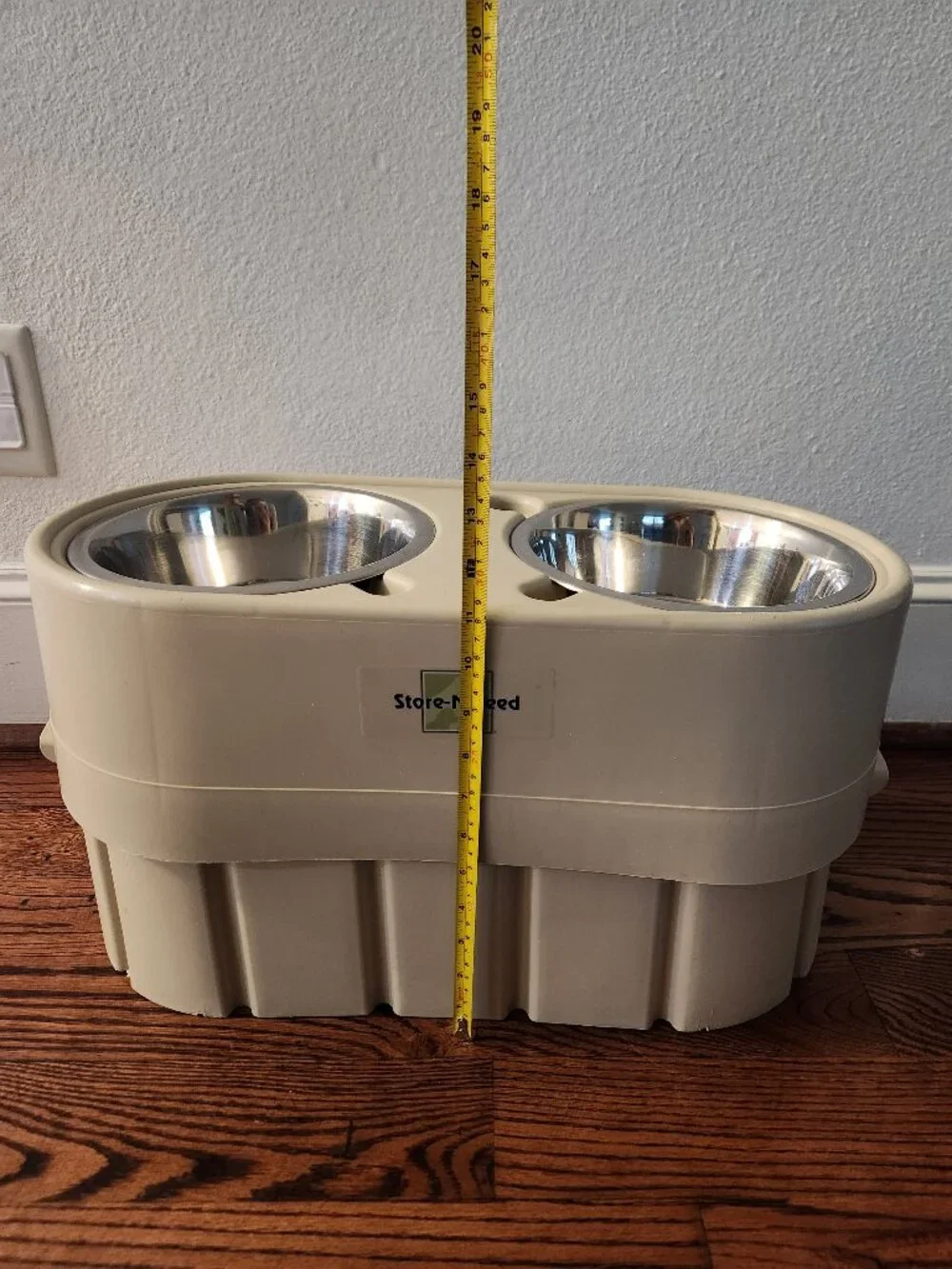 Elevated Dog Bowl & Storage